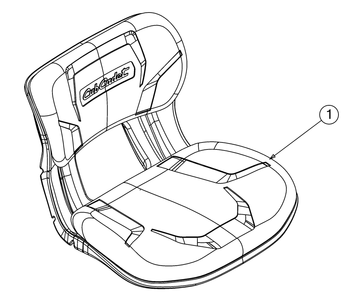 Seat Diagram and Parts List for XT1-LT46KH (13WPA1CT010)(2016) Cub Cadet Lawn Tractor